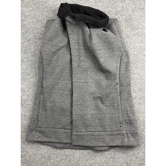 Athleta Jackets & Blazers - Athleta Vest Womens‎ Medium Heather Gray Sherpa Collar Fleece Lined Open Front